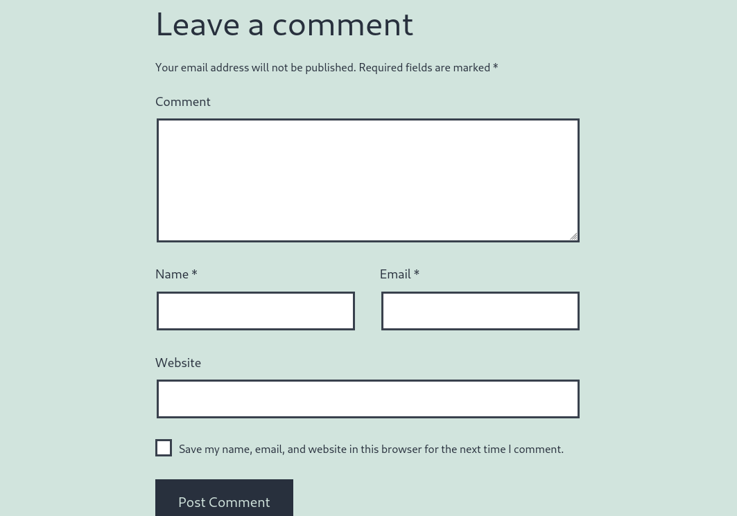 comment